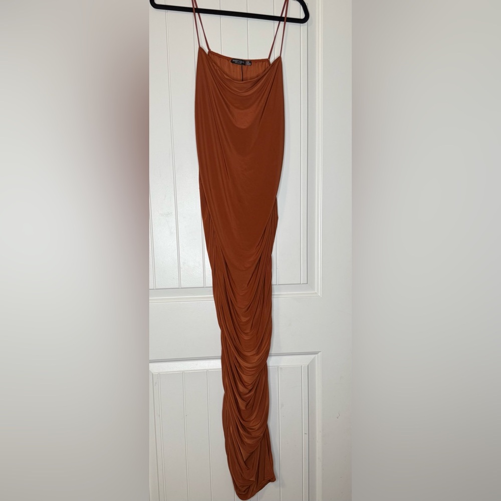 Nasty Gal Rust Maxi Dress